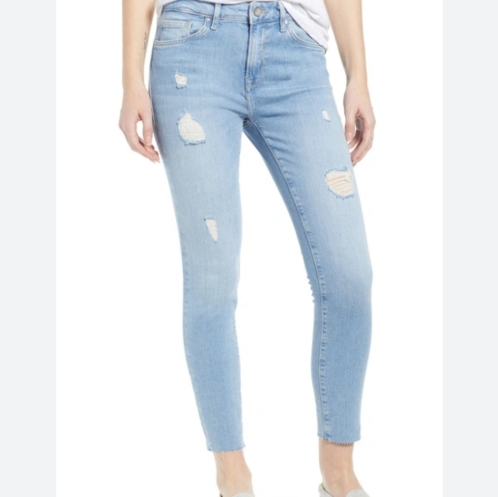 MAVI TESS High-rise Skinny Distressed Denim Jean Pants Womens Size 26